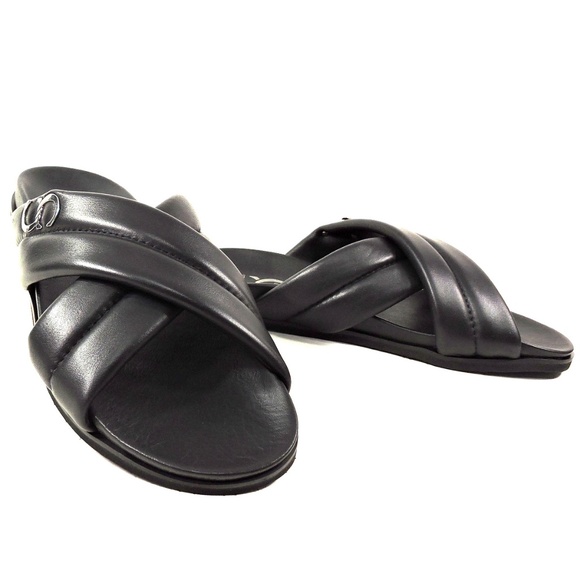 CASADEI ?? MEN\'S BLACK SOFT LEATHER FLAT SUMMER SANDALS main image 7